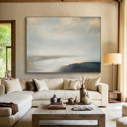 Hand - Painted Bespoke Large - Format Art for Living Room & Office DKH108