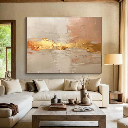 Dazzling Hand - Painted Textured Abstract Painting for Entryway & Bar DKH617