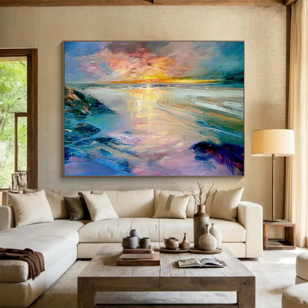 “Ethereal Embrace” Colossal Abstract Wall Art for Bedroom & Hallway DKH213