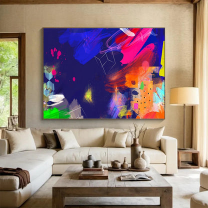 “Luminary Odyssey” Large - Format Abstract Painting for Entryway & Living Room DKH202