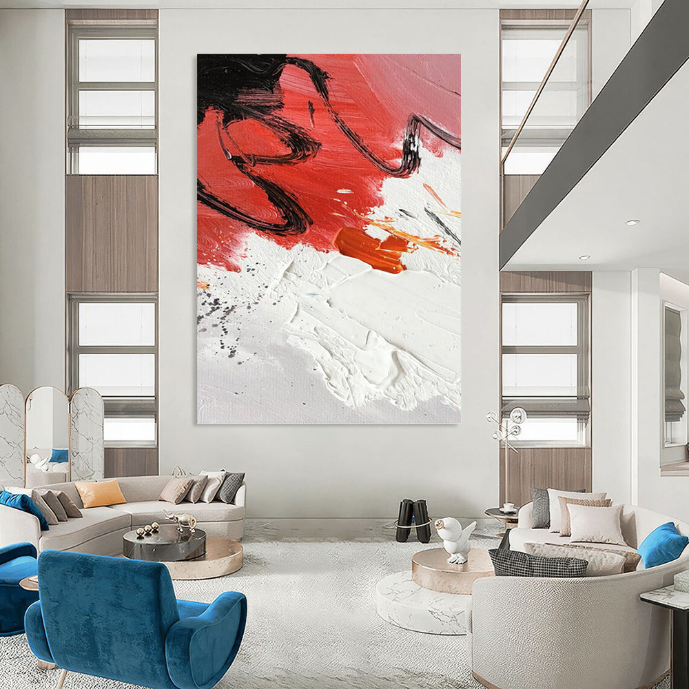 Lively Hand - Painted Textured Abstract Painting for Living Room & Office DKH1290