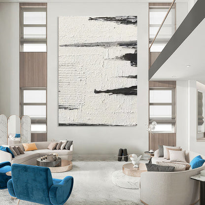 Hand-Painted Large Custom Abstract Art for Living Room & Hallway DTP384