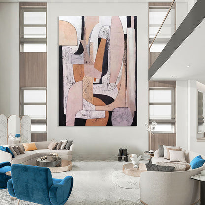 Handmade Large Abstract Paintings: Textured Wonders for Hallway & Entryway DTP252