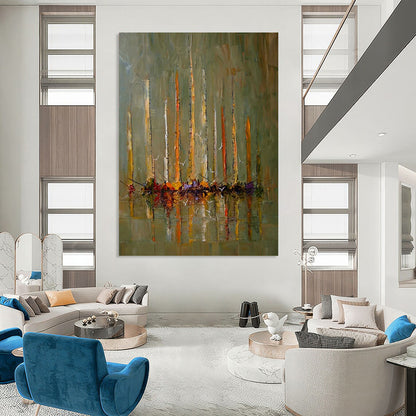 Custom Abstract Art: Big Sizes, Textured Styles for Living Room & Office DTP330