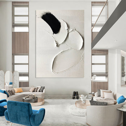Vertical Hand - Painted Custom Abstract Work for Dining Room and Entryway DKH1665