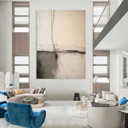 Hand-Painted Large Custom Abstract Artworks for Hotel & Entryway DTP370