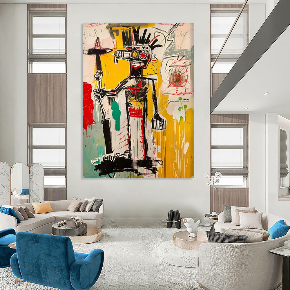 Coral Currents: Grand - Sized Hand - Painted Custom Abstract Canvas for Office and Bar DTP103
