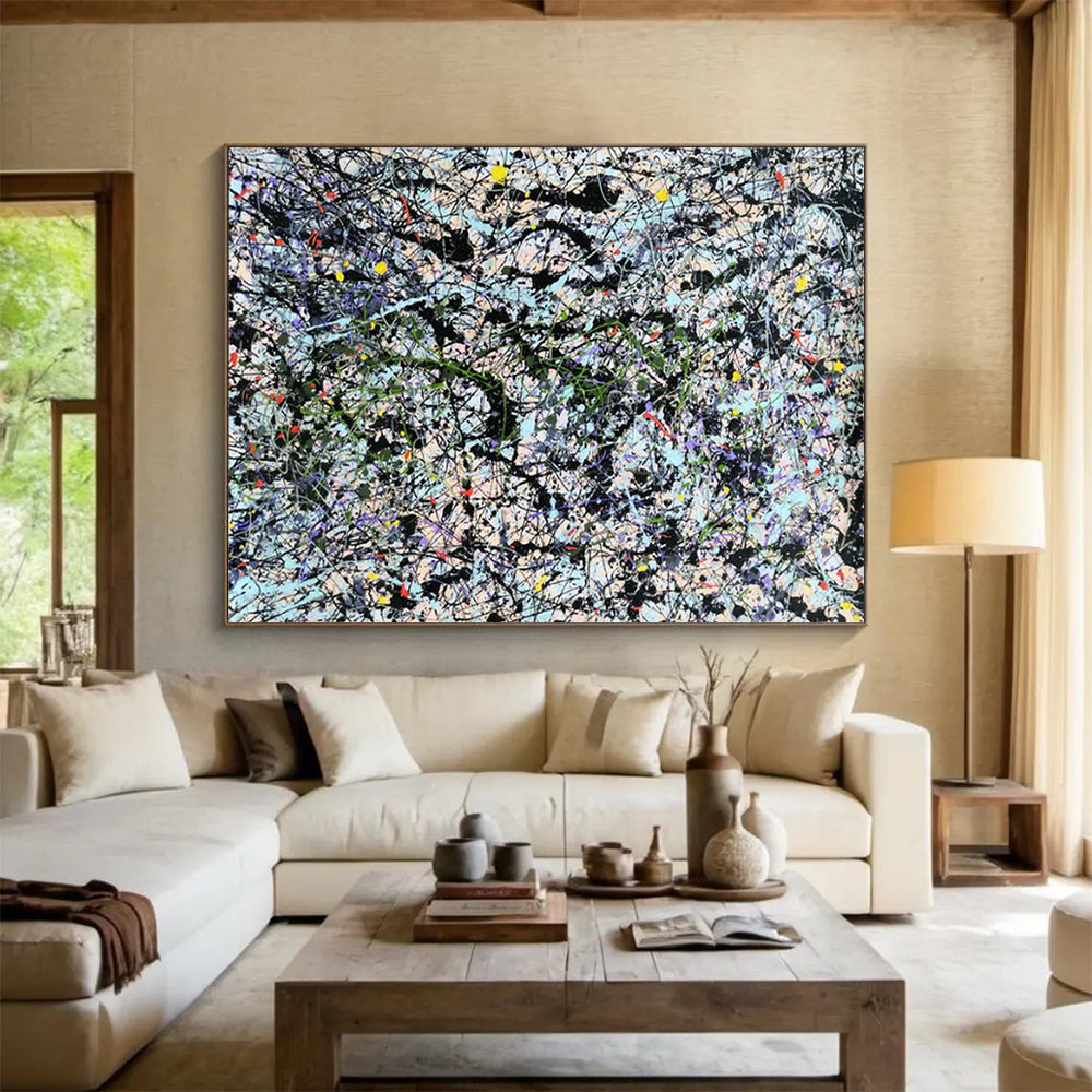 Alluring Oversized Abstract Painting for Hotel Lobby & Hallway LargeART1590