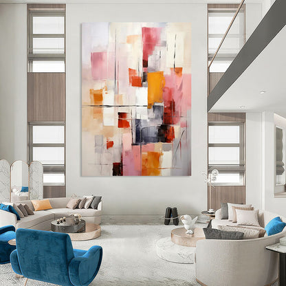 Expansive-Scale Hand-Painted Abstract Wall Art for Bedroom & Dining Room LargeART2278
