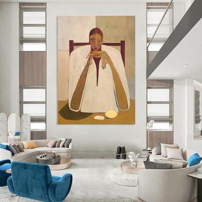 Custom Hand-Painted Abstract Mural for Dining Room & Bar LargeART1936