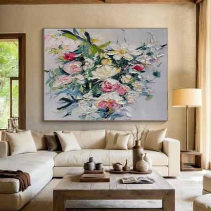 Massive Hand - Painted Textured Abstract Wall Mural for Decor Upgrade DKH661