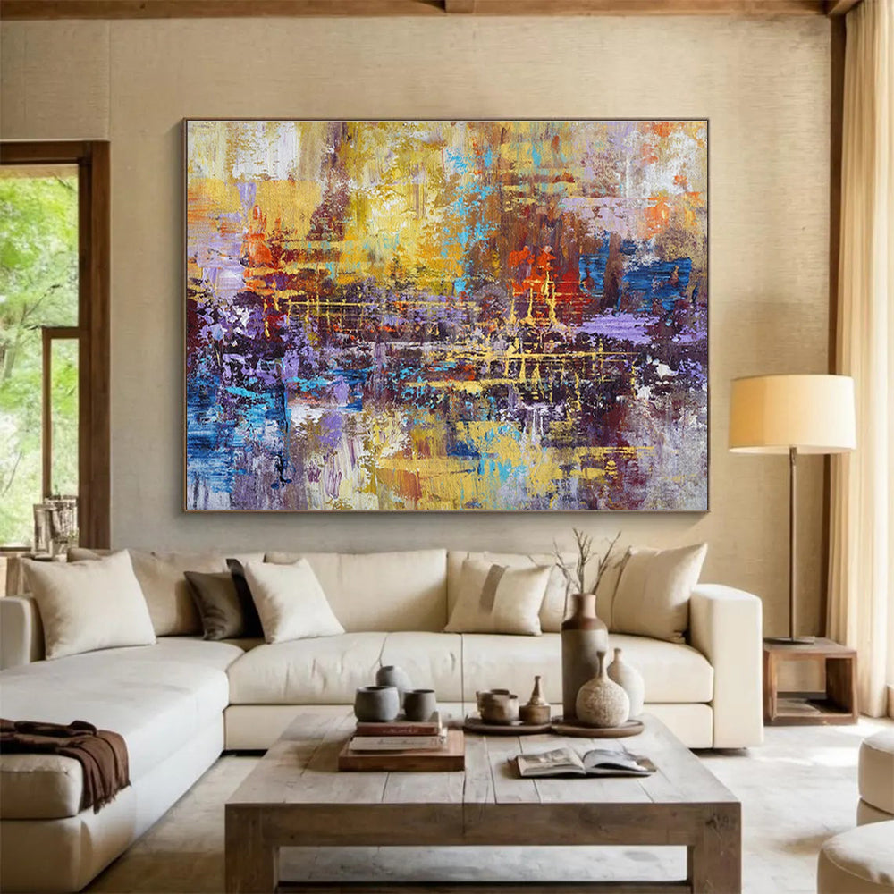 Immense Abstract Wall Art for Entryway & Bedroom DKH154