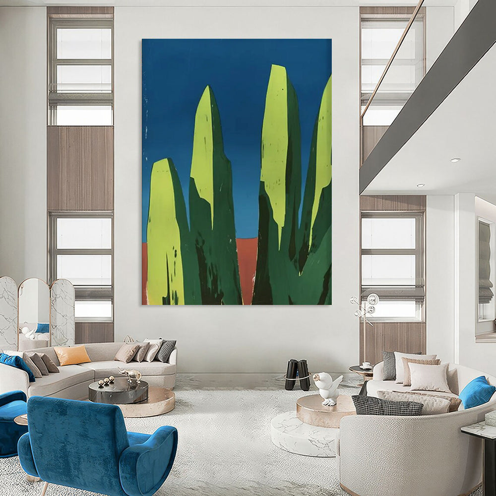 Frosted Whispers: Mammoth Hand - Painted Textured Custom Abstract Work for Hallway and Living Room DTP093