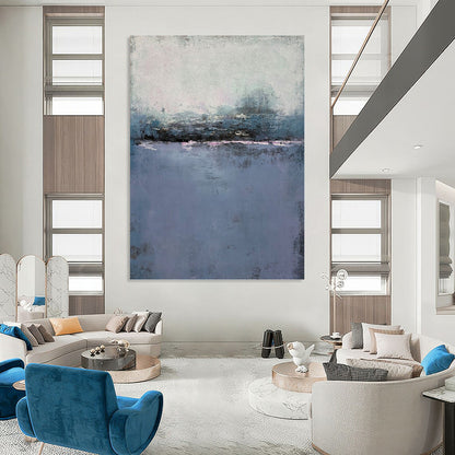 Striking Hand - Painted Textured Abstract Mural for Waiting Room & Lounge Area DKH1224