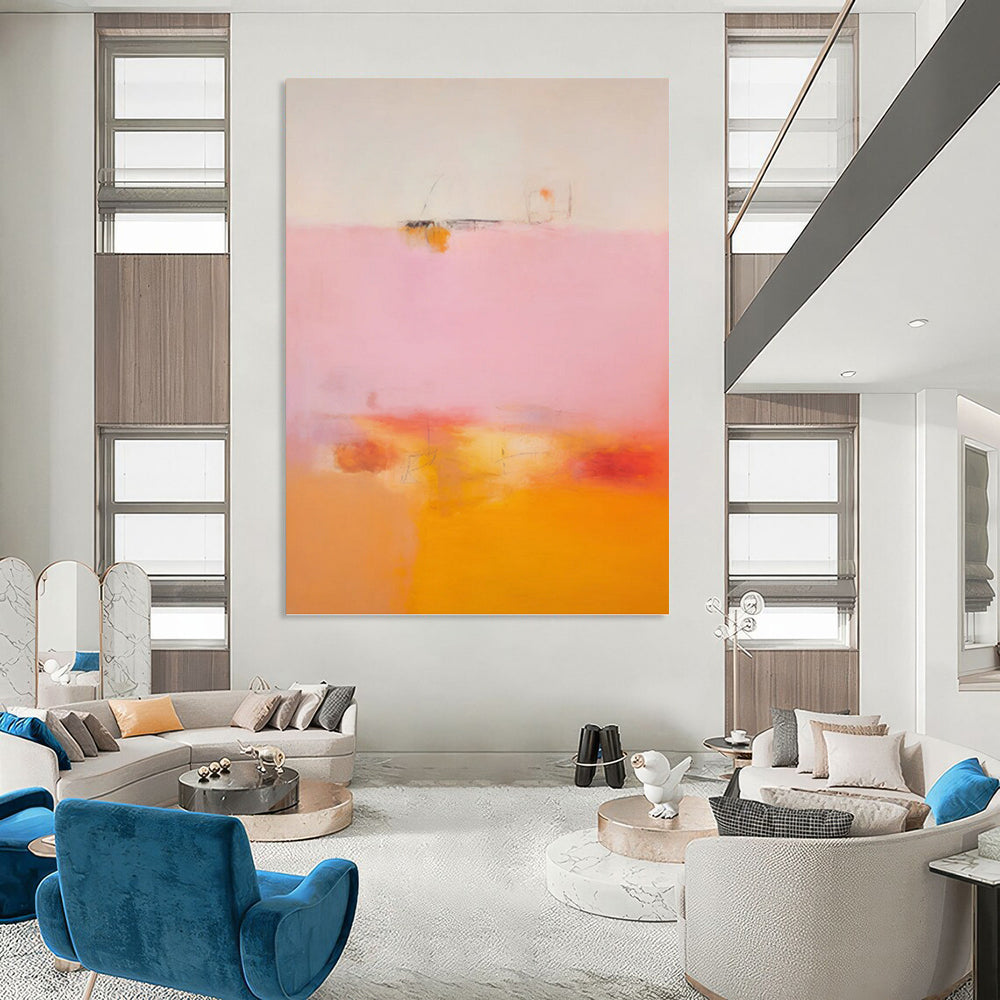 Custom - Tailored Hand - Painted Textured Abstract Canvas for Bedroom & Office DKH0992