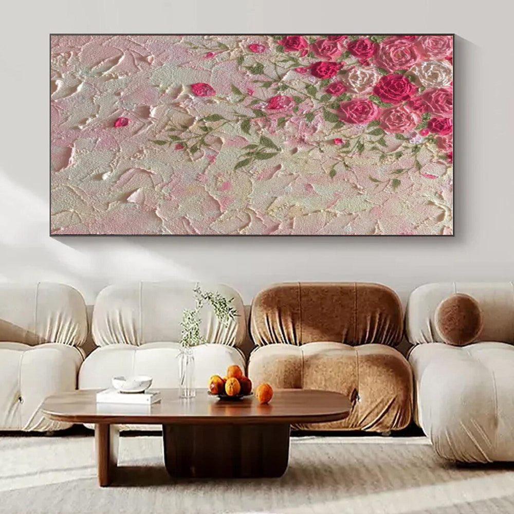 Custom Hand-Painted Abstract Painting for Bedroom & Hotel Meeting Pods LargeART1450