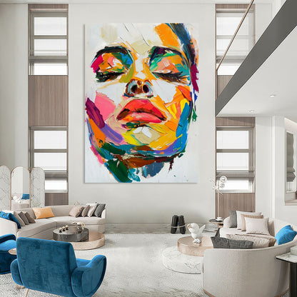 Monumental-Sized Hand-Painted Abstract Art for Bedroom & Relaxation Alcove LargeART2244