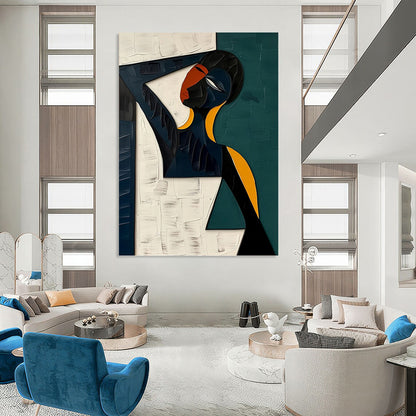 Gigantic Hand - Painted Custom Abstract Painting (with Distinct Textures), Transforming Hallway and Entryway DKH1466