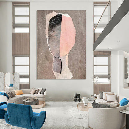 Monumental-Sized Hand-Painted Abstract Canvas for Bedroom & Dressing Room LargeART2226