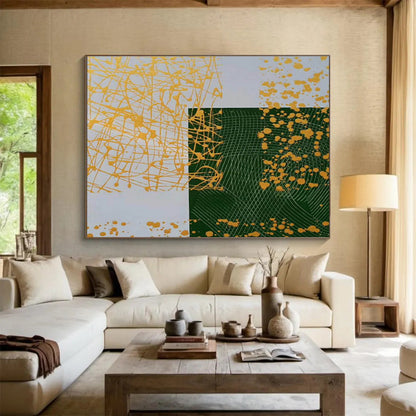 “Mystic Radiance” Giant Abstract Canvas for Bedroom & Entryway DKH307