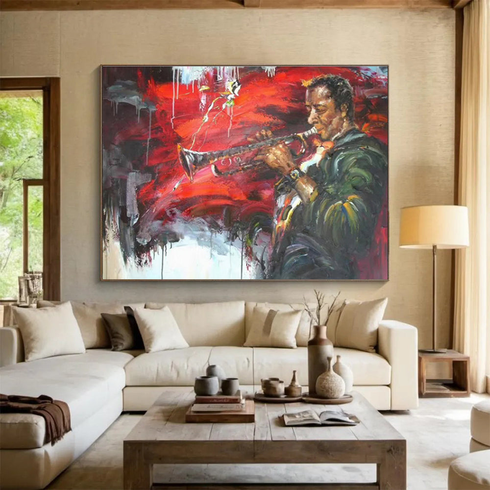 Mysterious Hand - Painted Textured Abstract Painting for Hallway & Bar DKH636
