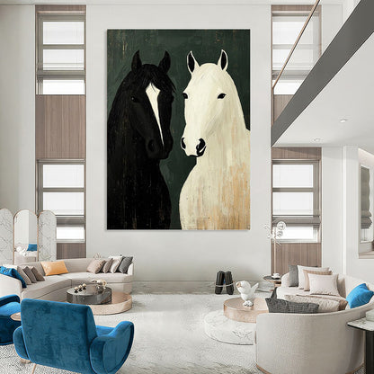 Large - Format Custom Textured Hand - Painted Abstract Mural for Entryway & Hotel Suite DKH1003