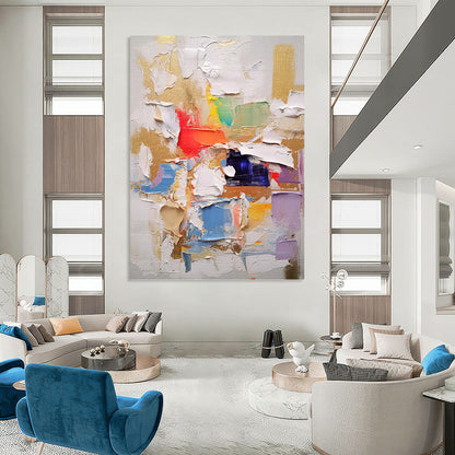 Vast Custom - Painted Textured Canvas Abstract for Bedroom & Office DKH1057