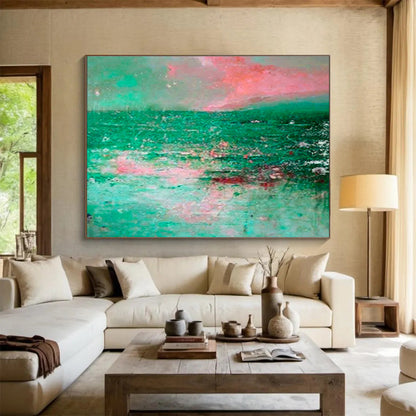 Grand - Scale Abstract Painting for Entryway & Living Room DKH398