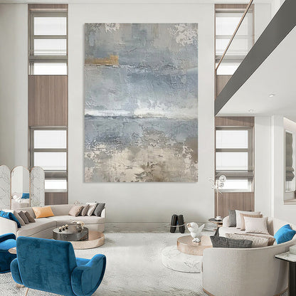 Immense Hand-Painted Abstract Wall Art for Entryway & Living Room LargeART2354