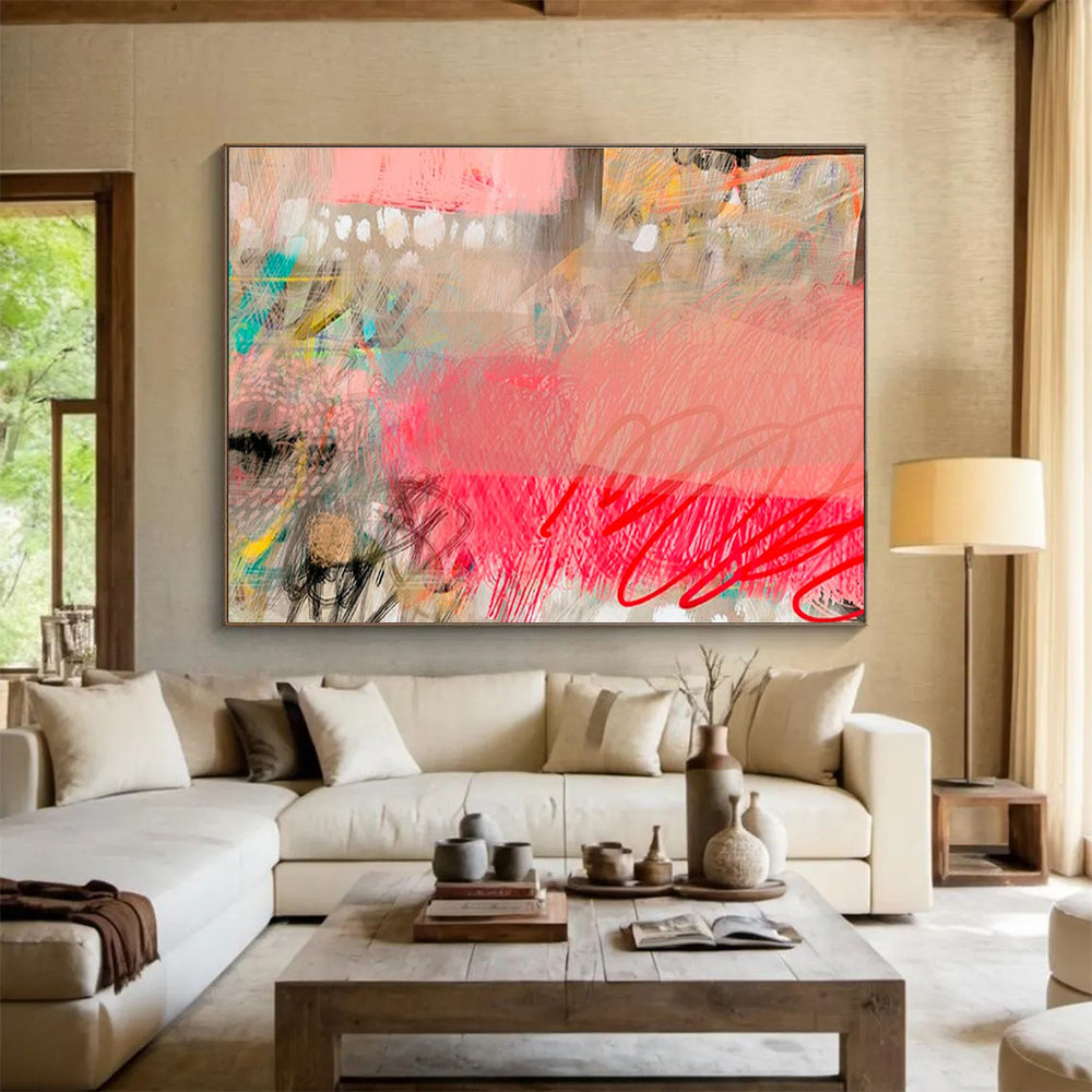 “Cosmic Convergence” Massive Abstract Painting for Entryway & Office DKH206