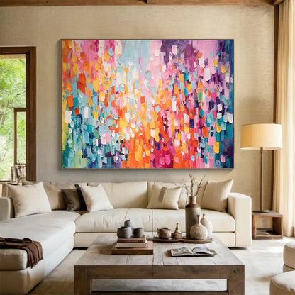 Colorful Dot Abstract: A Playful Celebration of Color DLZ158