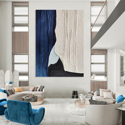 Extra - Colossal Vertical Hand - Painted Custom Abstract Rondo (with Unique Textures), for Bar and Hallway DKH1547