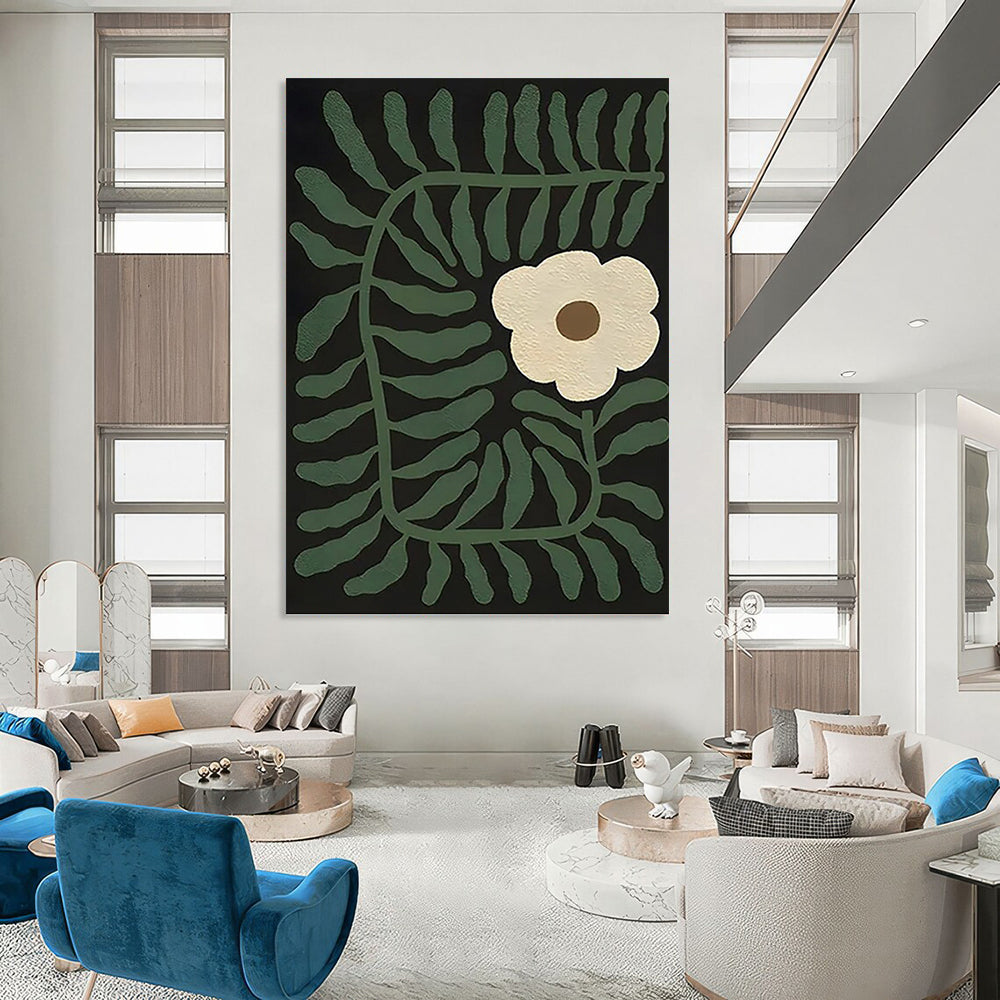 Exquisite Custom - Crafted Textured Canvas Abstract for Office & Hotel Suite DKH1115