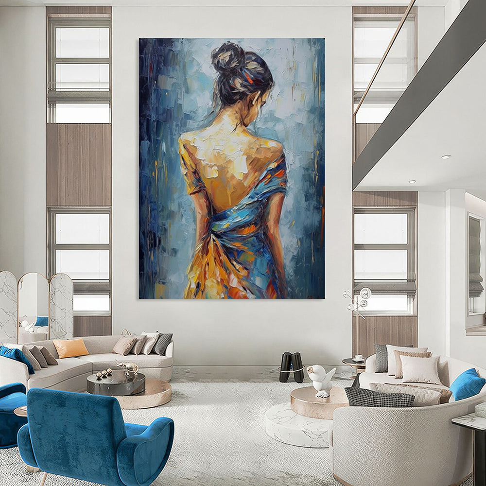 Hand-Painted Large-Scale Textured Abstract Wall Art for Dining Room & Banquet Hall LargeART2137