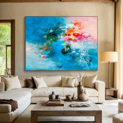 Bespoke Large - Scale Abstract Art for Luxury Villa DKH030