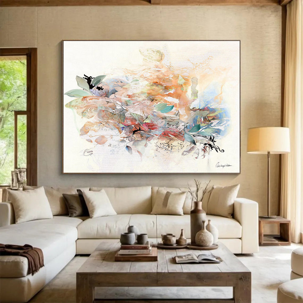 Colossal Textured Abstract Wall Mural for Office & Living Room DKH532