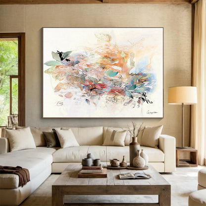 Colossal Textured Abstract Wall Mural for Office & Living Room DKH532