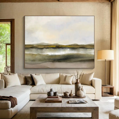 “Serene Visions” Large - Sized Abstract Painting for Office & Bedroom DKH356