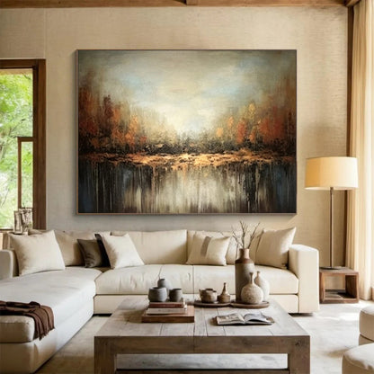 Misty Forest Reflection - Enchanting Living Room Escape DLZ060