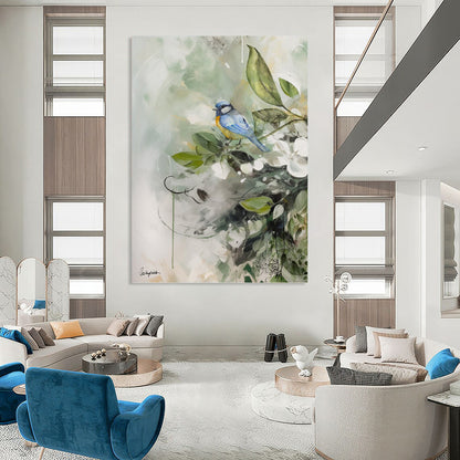 Gorgeous Hand - Rendered Textured Canvas Abstract for Office & Bar DKH1085