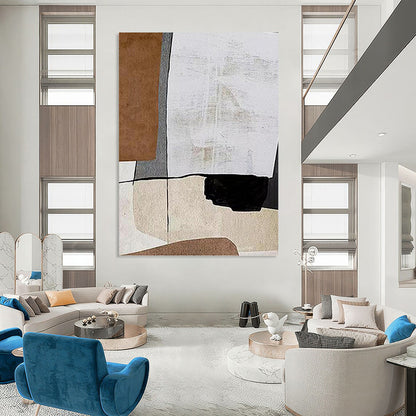 Mega - Format Hand - Painted Textured Custom Abstract Hymn, for Hotel and Bedroom DKH1520