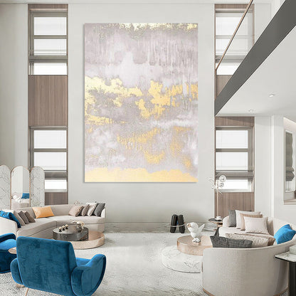 Dramatic Textured Abstract Painting for Dining Room & Entryway DKH0951