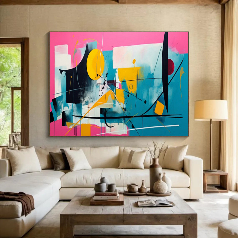 Graceful Abstract Canvas for Bedroom & Living Room LargeART1718