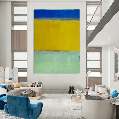 Vertical Hand - Painted Large Custom Abstract Creation for Bedroom and Living Room DKH1630