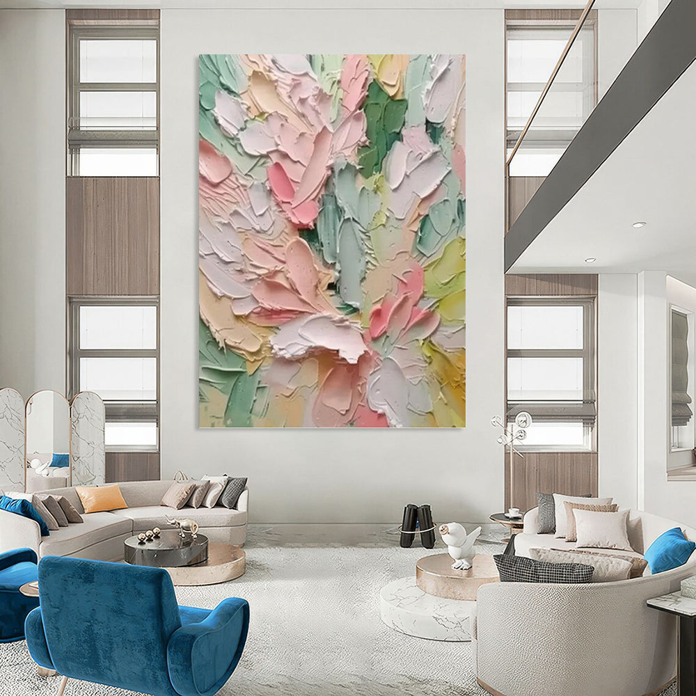 Elegant Hand - Painted Textured Abstract Canvas for Hallway & Living Room DKH1397