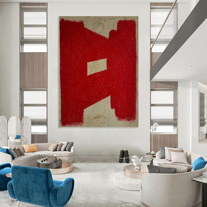 Striking Custom - Crafted Textured Canvas Abstract for Living Room & Office DKH1076