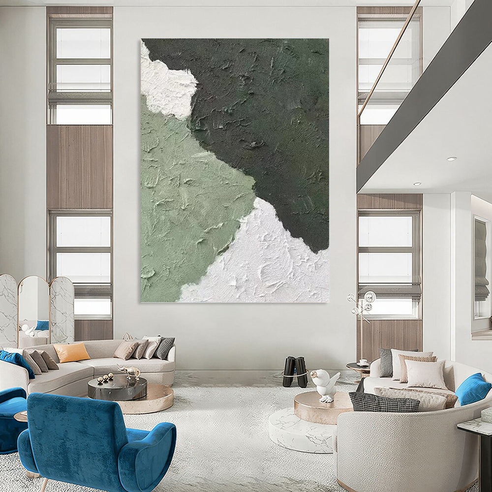 Vivacious Hand - Painted Textured Abstract Painting for Bedroom & Office DKH1326