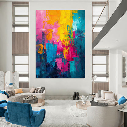 Vast - Reach Hand - Painted Custom Abstract Canvas for Bedroom and Living Room DTP060