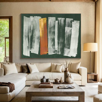 Striking Hand - Painted Textured Abstract Wall Painting for Bedroom & Hallway DKH612