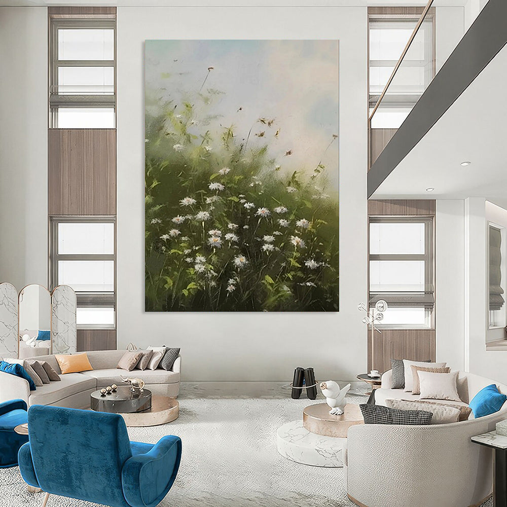 Large-Scale Textured Abstract Wall Art for Living Room & Foyer LargeART2108